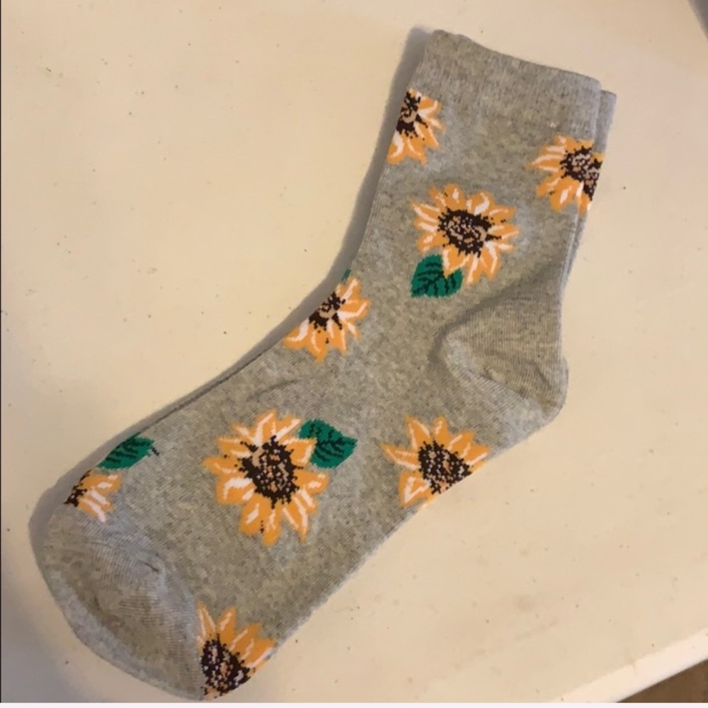BOGO! Sunflower Socks Super Soft Boho Hippy Retro - Picture 5 of 8